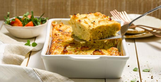 Budín de coliflor