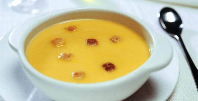 crema rápida de zapallo camote