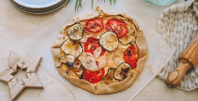 Galette de ricotta y verduras