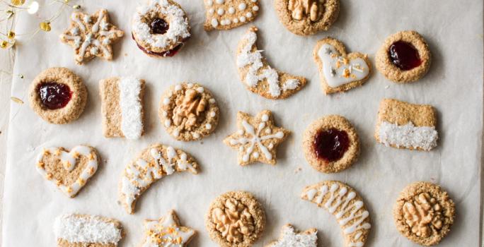 Galletas navideñas de nuez