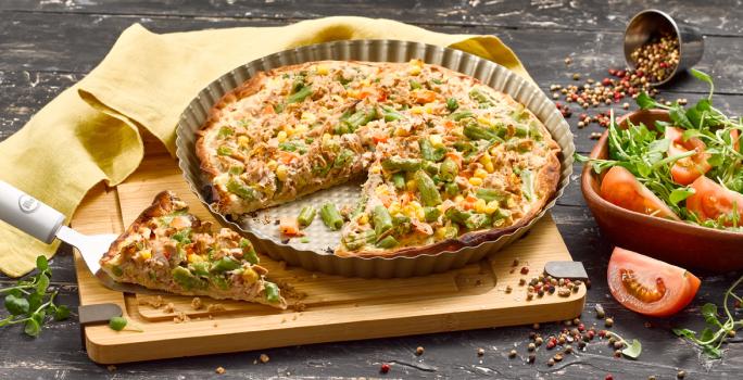 Tarta fácil de Atún y Verduras
