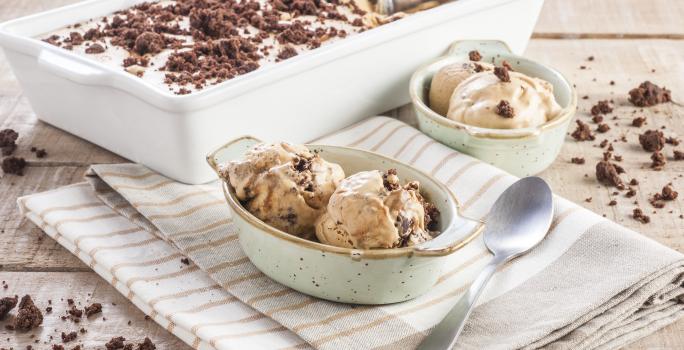Helado de manjar sin azúcar