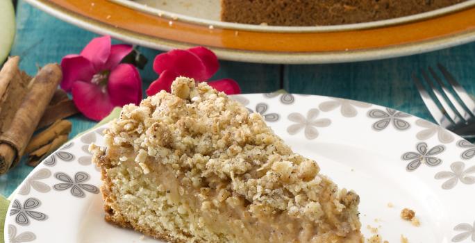 Kuchen de Avena con Manzana y Dulce de Membrillo