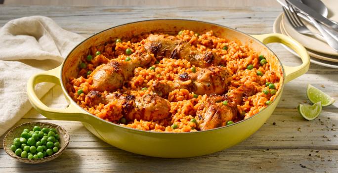 Cremoso de Arroz Atomatado con Pollo