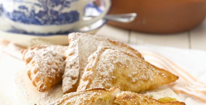 Empanaditas de plátano y manzana