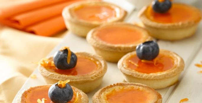 Mini kuchen de yoghurt a la naranja