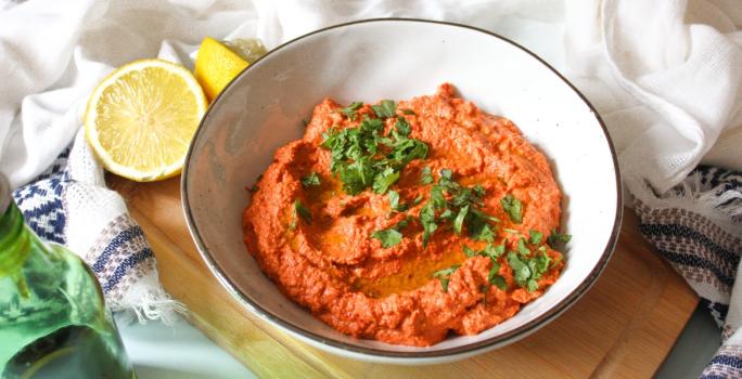 Paté de pimientos y nueces