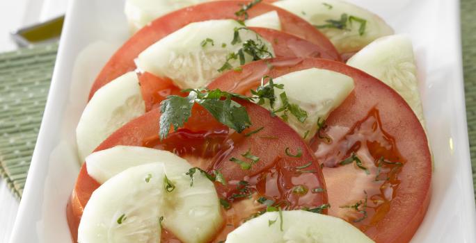 Ensalada de Tomates con Pepino