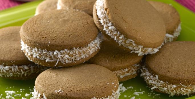 Alfajores maicena con chocolate