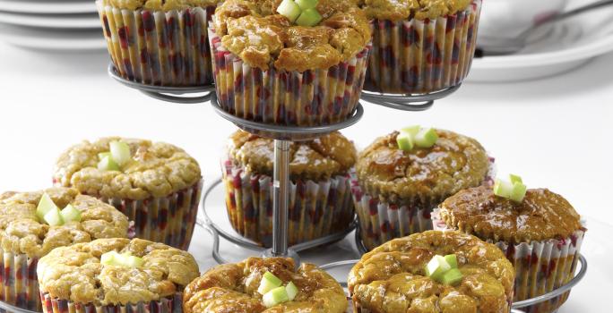 Muffins sin Azúcar de Manzana con Nueces y Canela