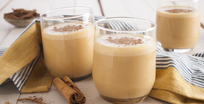Batido fresco de manjar sin azúcaar