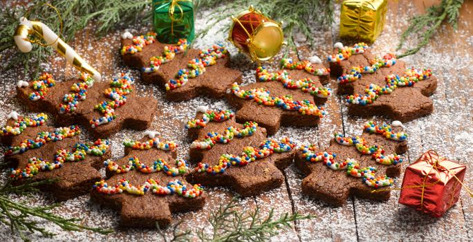 Galletas navideñas de cacao