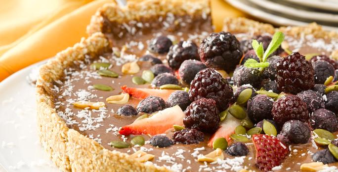 Tarta de Chocolate y Berries sin Horno