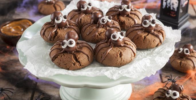 Galletas arácnidas de Manjar y Cacao