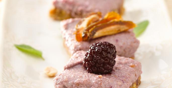 Tarta de Moras cruda sin Horno