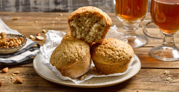 Muffins de Yoghurt y frutos secos sin lactosa