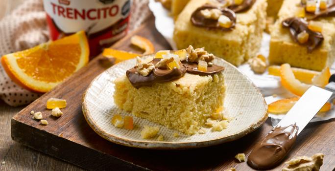 Pastel Húmedo de Naranja y Chocolate