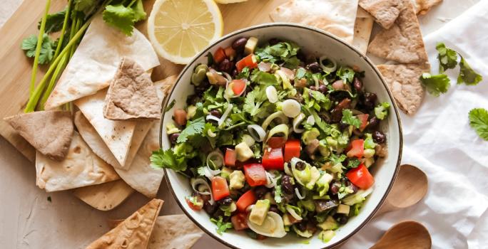 Guacamole de porotos negros