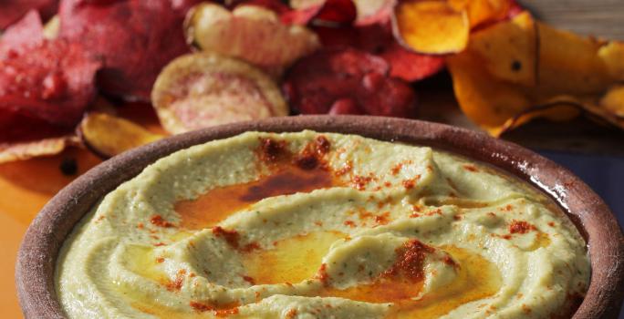 Crema Tipo Hummus de alcachofas