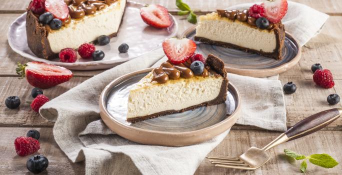 Cheesecake con manjar sin azúcar