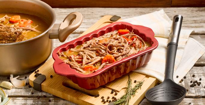 Carne Desmechada al Pimiento