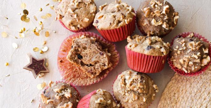 Muffins de pan de pascua