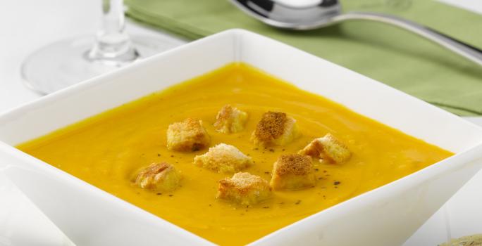 potage de zapallo y zanahoria al jengibre