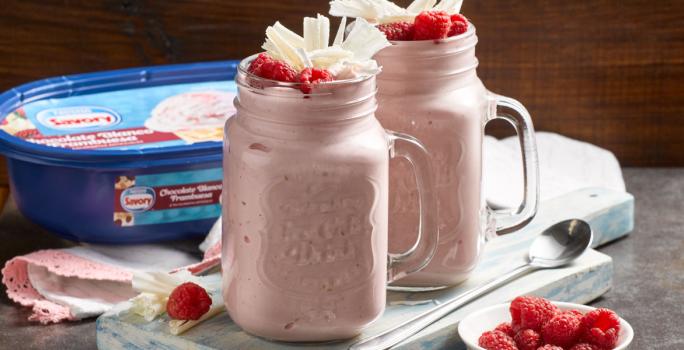 Smoothie Ice de Chocolate Blanco y Frambuesa