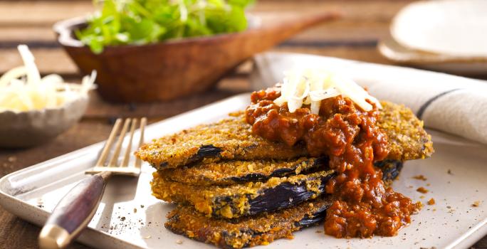 Milanesa de berenjena