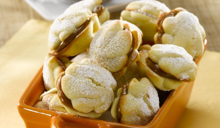 Galletas de Vainilla y naranja con Manjar