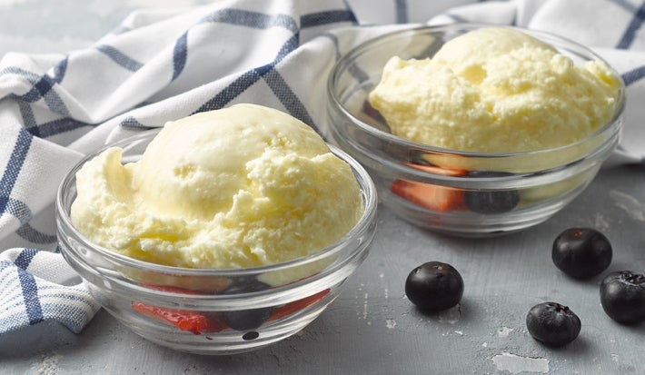 Helado proteico sin lactosa