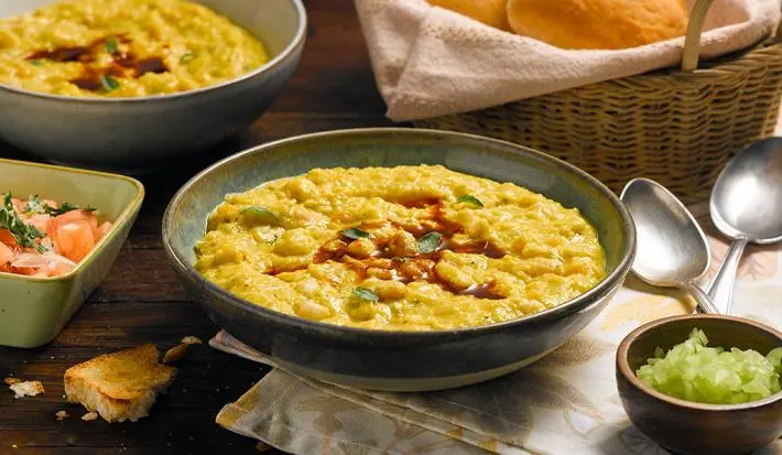 Porotos Granados con Mazamorra