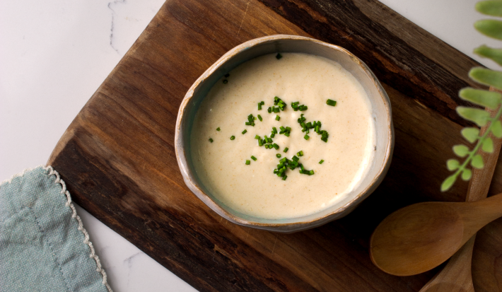 Salsa de carne y queso crema