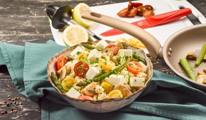 Cous cous con verduras salteadas