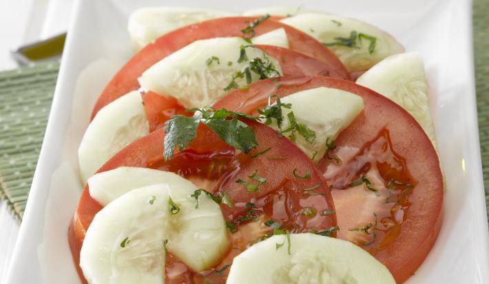 Ensalada de Tomates con Pepino