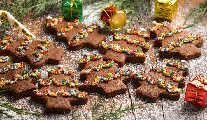 Galletas navideñas de cacao