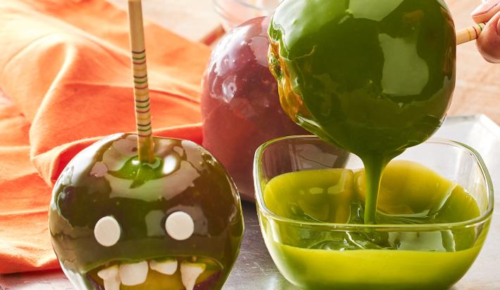 Manzanas Vampiro Caramelizadas para Halloween Manzanas Vampiro Caramelizadas para Halloween