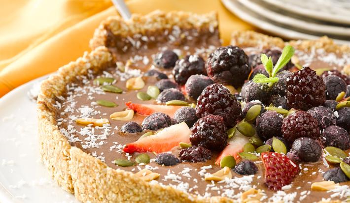 Tarta de Chocolate y Berries sin Horno