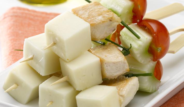 Brochetas de Pollo y Verduras Brochetas de Pollo y Verduras