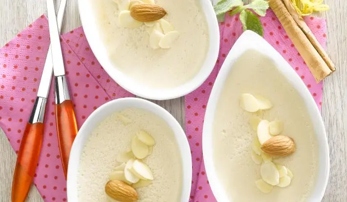 Pannacotta Liviana de Peras con Almendras