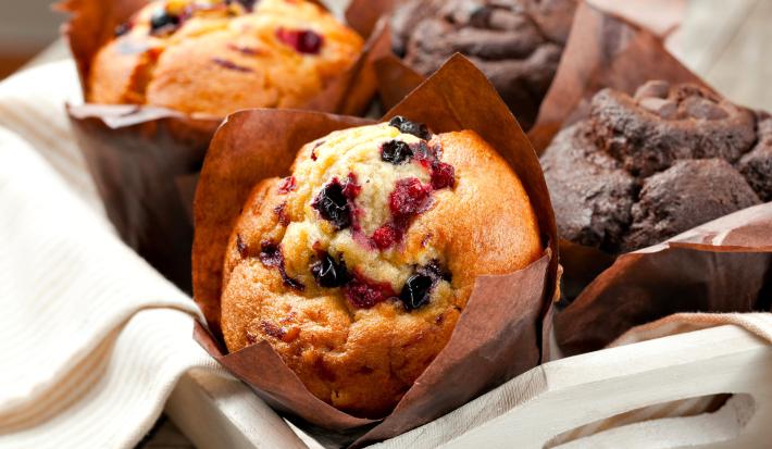 Muffins con arándanos