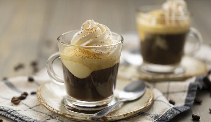 Café affogato de vainilla