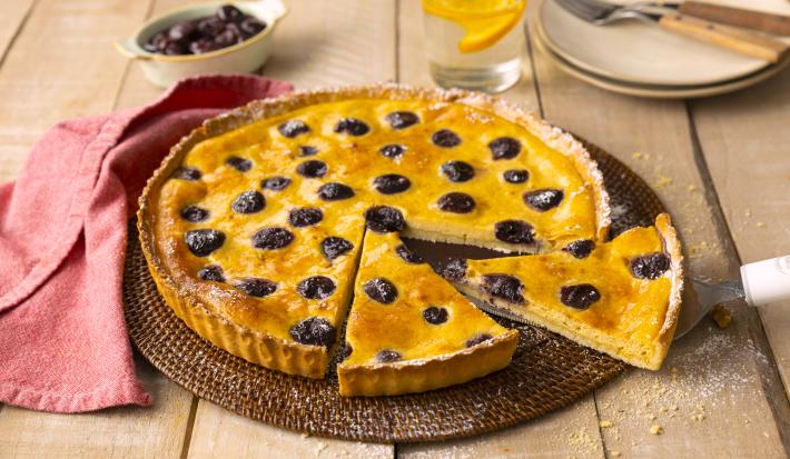Pastel francés de cerezas
