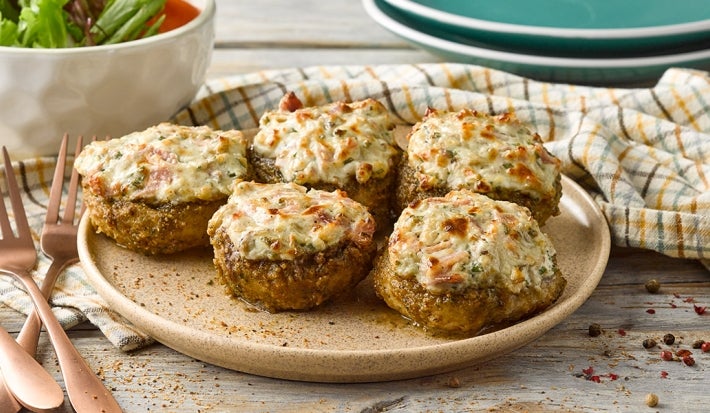 Champiñones Rellenos de Queso Crema