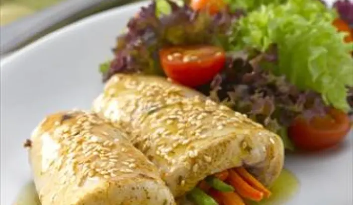 Rollitos de Pavo rellenos con Verduras