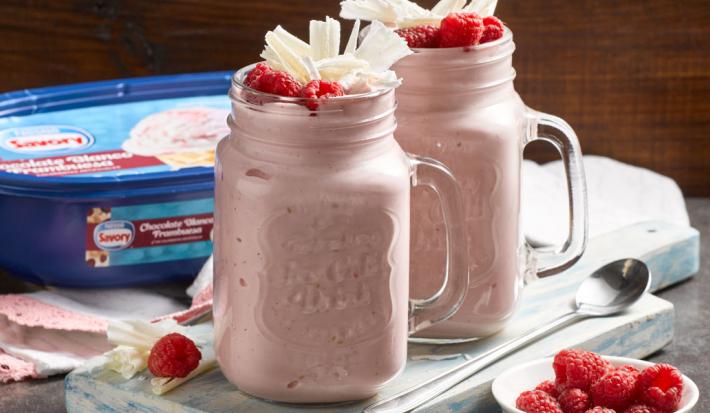 Smoothie Ice de Chocolate Blanco y Frambuesa Smoothie Ice de Chocolate Blanco y Frambuesa