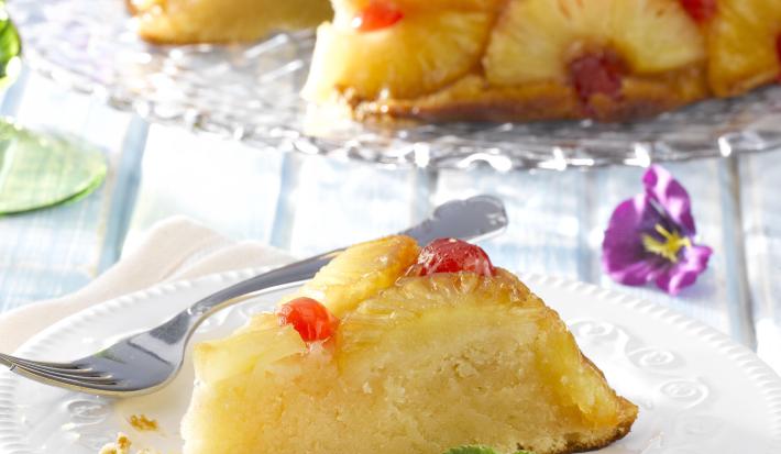 Pastel Volteado de Piña