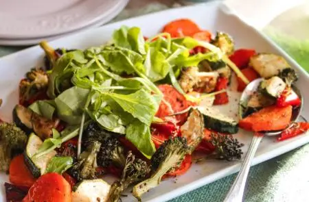 Ensalada de verduras asadas