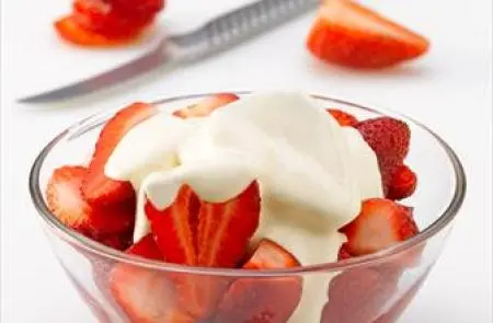Frutillas con Crema