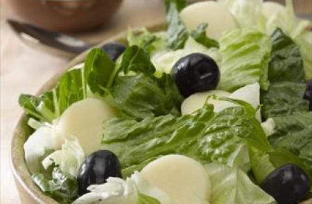 Ensalada de Lechugas, Palmito y Aceitunas